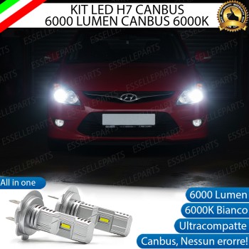 Kit LED H7 Hyundai I30 MK1 6000K 6000 Lumen Canbus Compatte