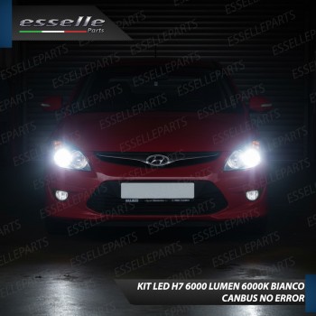 Kit LED H7 Hyundai I30 MK1 6000K 6000 Lumen Canbus Compatte