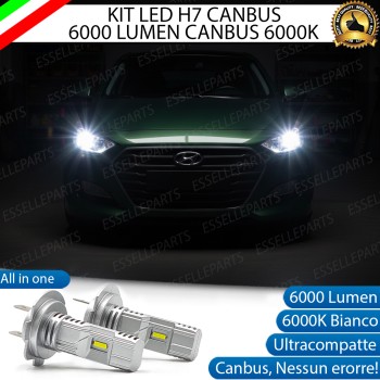 Kit LED H7 Hyundai I30 MK2 6000K 6000 Lumen Canbus Compatte