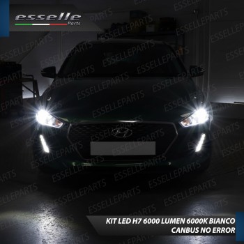Kit LED H7 Hyundai I30 MK3 6000K 6000 Lumen Canbus Compatte