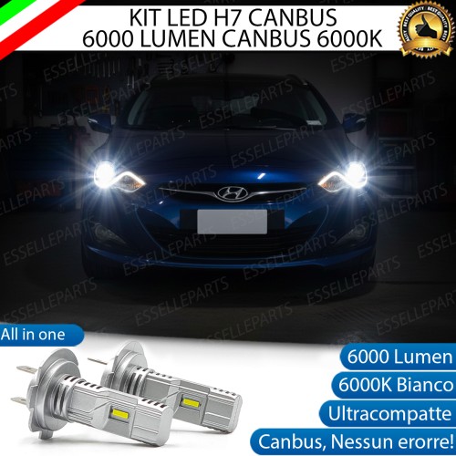 KIT LED H7 per Hyundai I40 Fino al 2013 Anabbaglianti 6000 Lumen 6000K Canbus