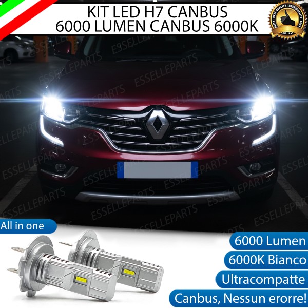 Kit LED H7 Renault Koleos MK2 6000K 6000 Lumen Canbus