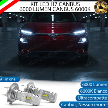 Kit LED H7 Hyundai Kona Electric 6000K 6000 Lumen Canbus