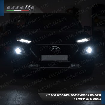 Kit LED H7 Hyundai Kona 6000K 6000 Lumen Canbus Compatte