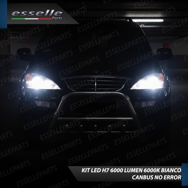Kit LED H7 Ssangyong Kyron 6000K 6000 Lumen Canbus Compatte