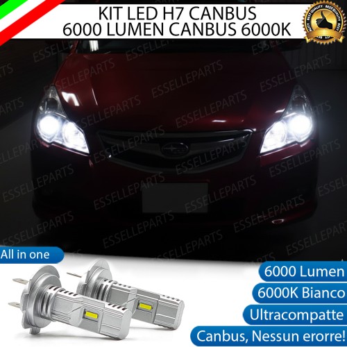 KIT LED H7 per Subaru Outback MK3 Anabbaglianti 6000 Lumen 6000K BIANCO Canbus