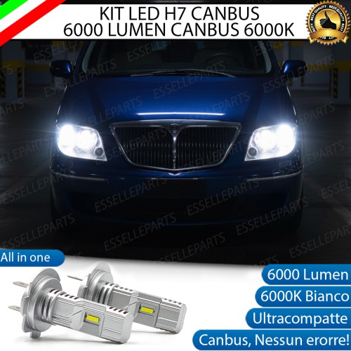 KIT LED H7 per Lancia Phedra Anabbaglianti 6000 Lumen 6000K ALL IN ONE Canbus