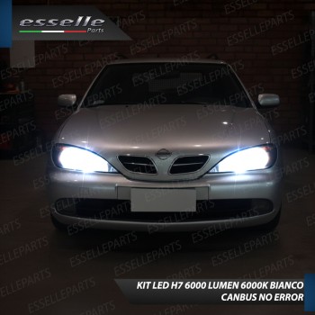 KIT LED H7 per Nissan Primera MK2 Anabbaglianti 6000 Lumen 6000K BIANCO Canbus