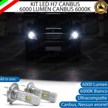 Kit LED H7 Ssangyong Rexton 6000K 6000 Lumen Canbus Compatte