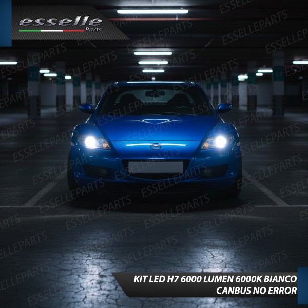 Kit LED H7 Mazda RX-8 6000K 6000 Lumen Canbus Compatte