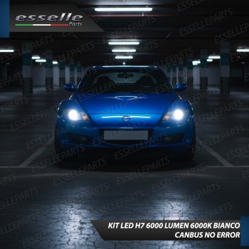 Kit LED H7 Mazda RX-8 6000K 6000 Lumen Canbus Compatte