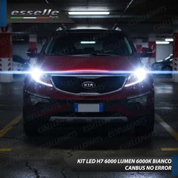 KIT LED H7 per Kia Sportage 3 Anabbaglianti 6000 Lumen 6000K ALL IN ONE Canbus