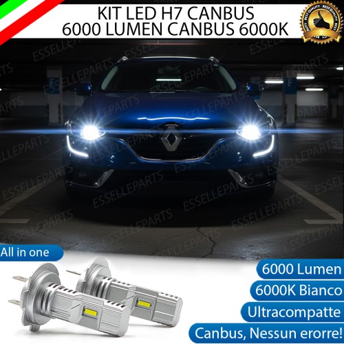 KIT LED H7 per Renault Talisman Anabbaglianti 6000 Lumen 6000K ALL IN ONE Canbus