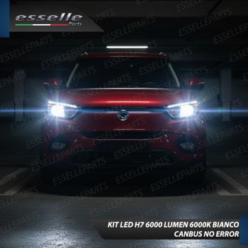 Kit LED H7 Ssangyong Tivoli 6000K 6000 Lumen Canbus Compatte