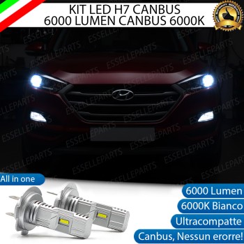 KIT LED H7 per Hyundai Tucson MK3 Anabbaglianti 6000 Lumen 6000K Canbus