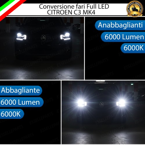 Conversione Fari Full LED per Citroen C3 MK4