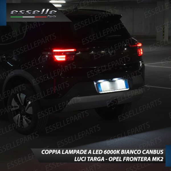COPPIA LUCI TARGA T10 5 LED CANBUS PER OPEL...