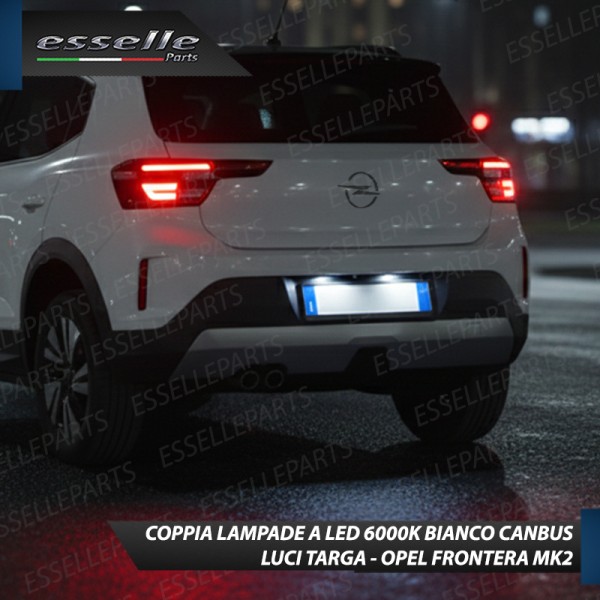 COPPIA LUCI TARGA T10 9 LED CANBUS PER OPEL...