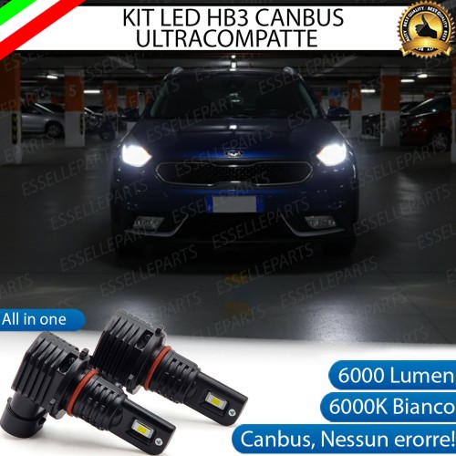 Kit LED HB3 per Kia Niro 6000 Lumen 6000K Canbus