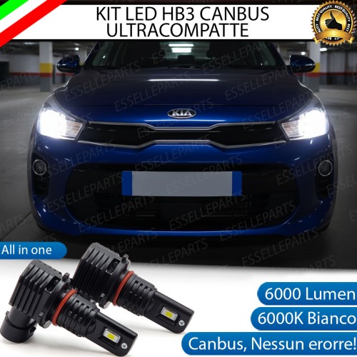 Kit LED HB3 per Kia Rio 4 con Fari Lenticolari 6000 Lumen 6000K Canbus