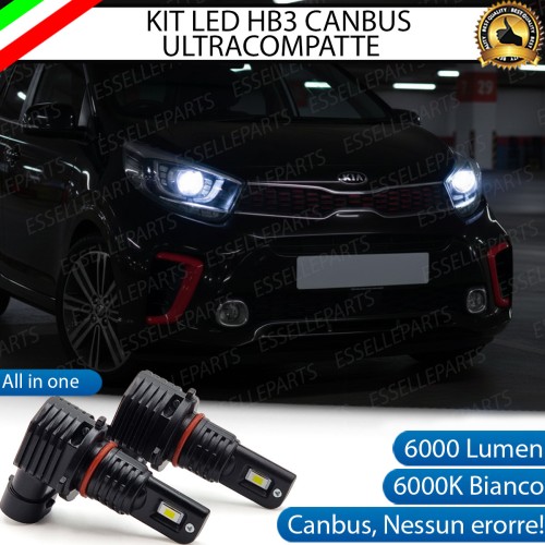 Kit LED HB3 per Kia Picanto 3 con Fari Lenticolari 6000 Lumen 6000K Canbus