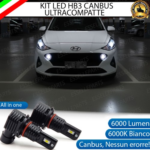 Kit LED HB3 per Hyundai I10 MK3 con Fari Lenticolari 6000 Lumen 6000K Canbus