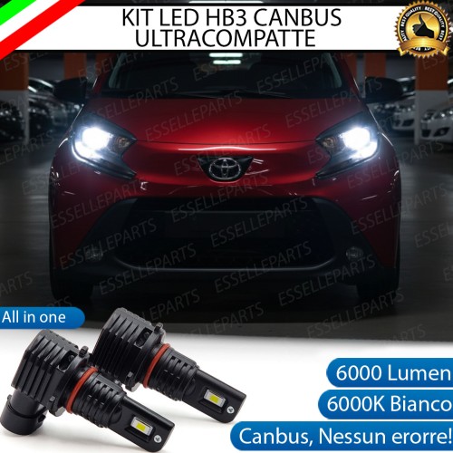Kit LED HB3 per Toyota Aygo X Anabbaglianti 6000 Lumen 6000K Canbus