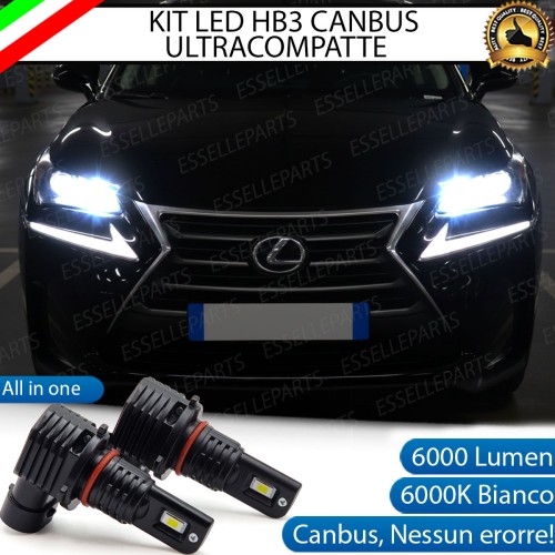 Kit LED HB3 per Lexus NX Abbaglianti 6000 Lumen 6000K Canbus