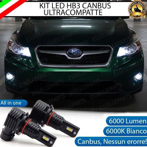 Kit LED HB3 per Subaru XV Abbaglianti 6000 Lumen 6000K Canbus