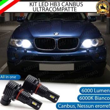 Kit LED HB3 Bmw X5 E53 Abbaglianti Canbus 6000K Luce Bianca
