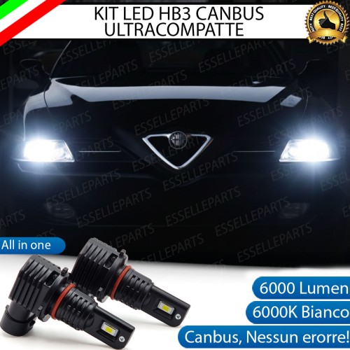 Kit LED HB3 per Alfa Romeo 166 Pre-Restyling Abbaglianti 6000 Lumen 6000K Canbus