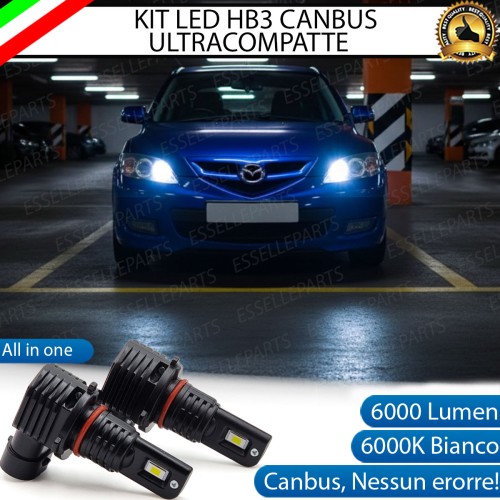 Kit LED HB3 per Mazda 3 MK1 Abbaglianti 6000 Lumen 6000K Canbus