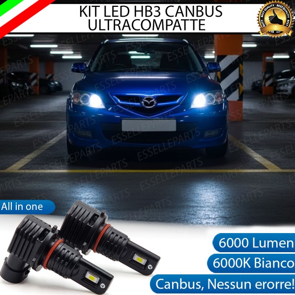 Kit LED HB3 Mazda 3 MK1 Abbaglianti Canbus 6000K Luce Bianca