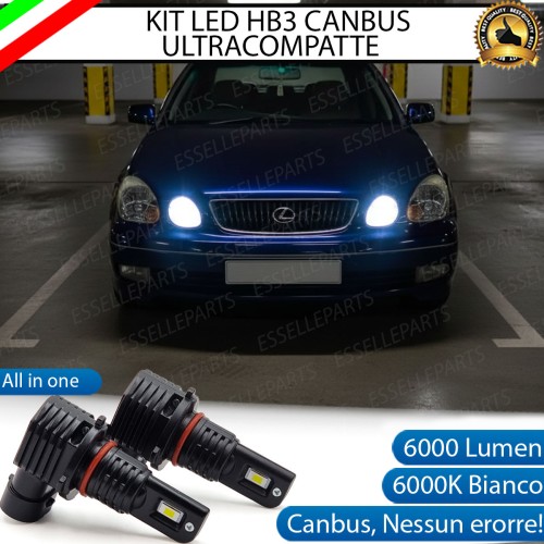 Kit LED HB3 per Lexus GS MK2 Abbaglianti 6000 Lumen 6000K Canbus