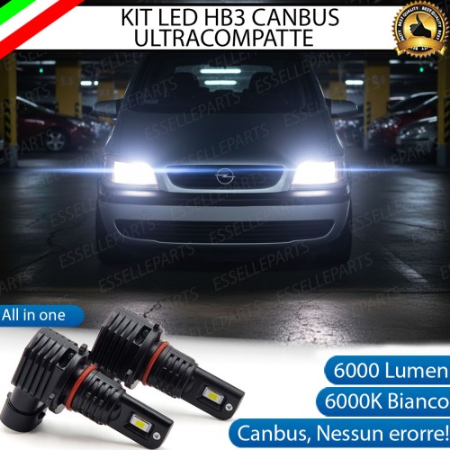 Kit LED HB3 per Opel Zafira A Abbaglianti 6000 Lumen 6000K Canbus