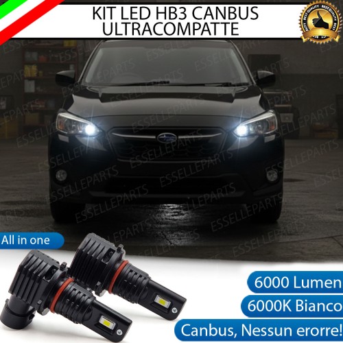 Kit LED HB3 per Subaru XV MK2 Abbaglianti 6000 Lumen 6000K Canbus