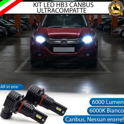 Kit LED HB3 per Honda HR-V MK2 con faro lenticolareAbbaglianti 6000 Lumen 6000K