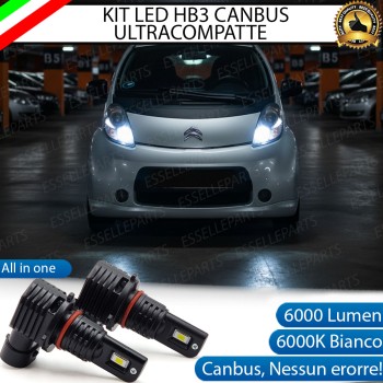 Kit LED HB3 Citroen C-Zero Abbaglianti Canbus 6000K Bianco