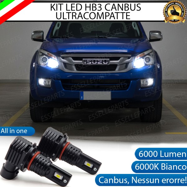 Kit LED HB3 Isuzu D-Max MK2 Abbaglianti Canbus 6000K Bianco