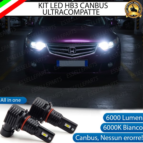 Kit LED HB3 Honda Accord 8G Abbaglianti Canbus 6000K Bianco