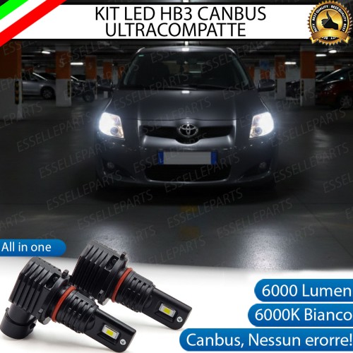 Kit LED HB3 per Toyota Auris MK1 Abbaglianti 6000 Lumen 6000K Canbus
