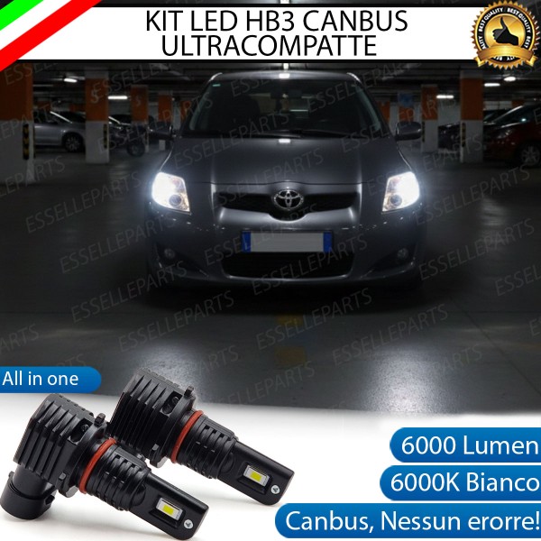 Kit LED HB3 Toyota Auris MK1 Abbaglianti Canbus 6000K Bianco