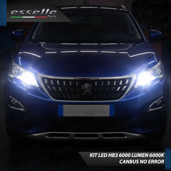 Kit LED HB3 Peugeot 3008 MK2 Abbaglianti Canbus 6000K Bianco