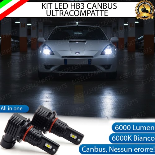 Kit LED HB3 per Toyota Celica MK2 Abbaglianti 6000 Lumen 6000K Canbus
