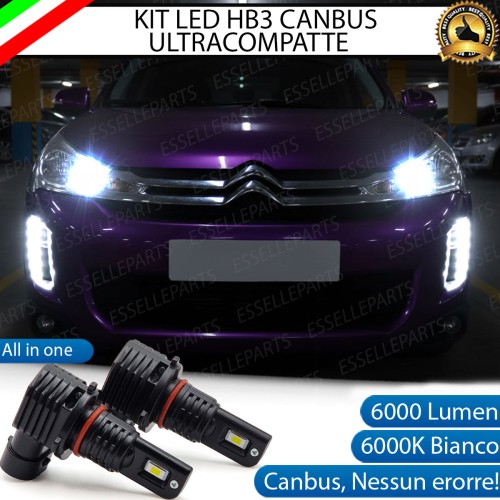 Kit LED HB3 per Citroen C4 Aircross Abbaglianti 6000 Lumen 6000K Canbus