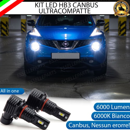 Kit LED HB3 per Nissan Juke Dal 2014 Abbaglianti 6000 Lumen 6000K Canbus