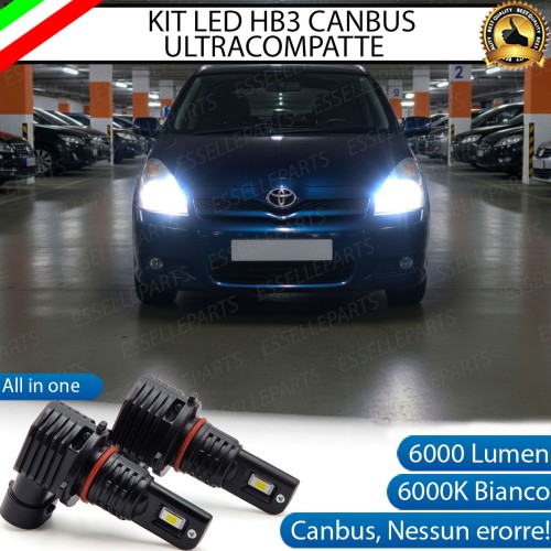 Kit LED HB3 per Toyota Corolla Verso Abbaglianti 6000 Lumen 6000K Canbus