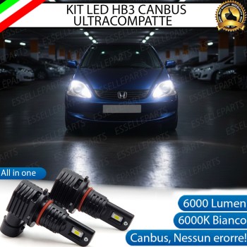 Kit LED HB3 Honda Civic 7G Dal 2004 Abbaglianti Canbus 6000K