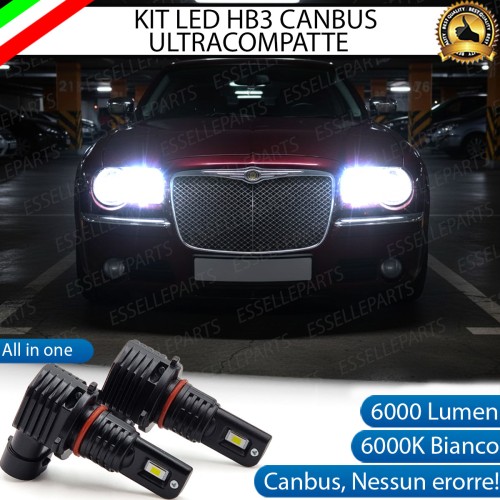 Kit LED HB3 per Chrysler 300C + Touring Abbaglianti 6000 Lumen 6000K Canbus