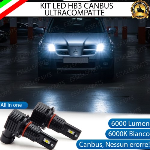 Kit LED HB3 Mitsubishi Outlander MK1 Fari Lenticolari Abbaglianti 6000 LM 6000K